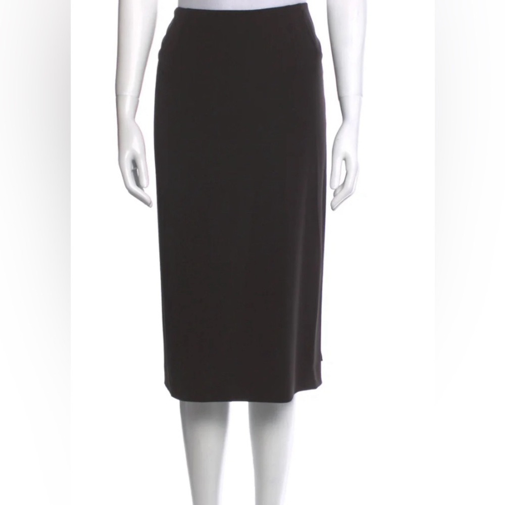 Black Hermes Knee Length Skirt